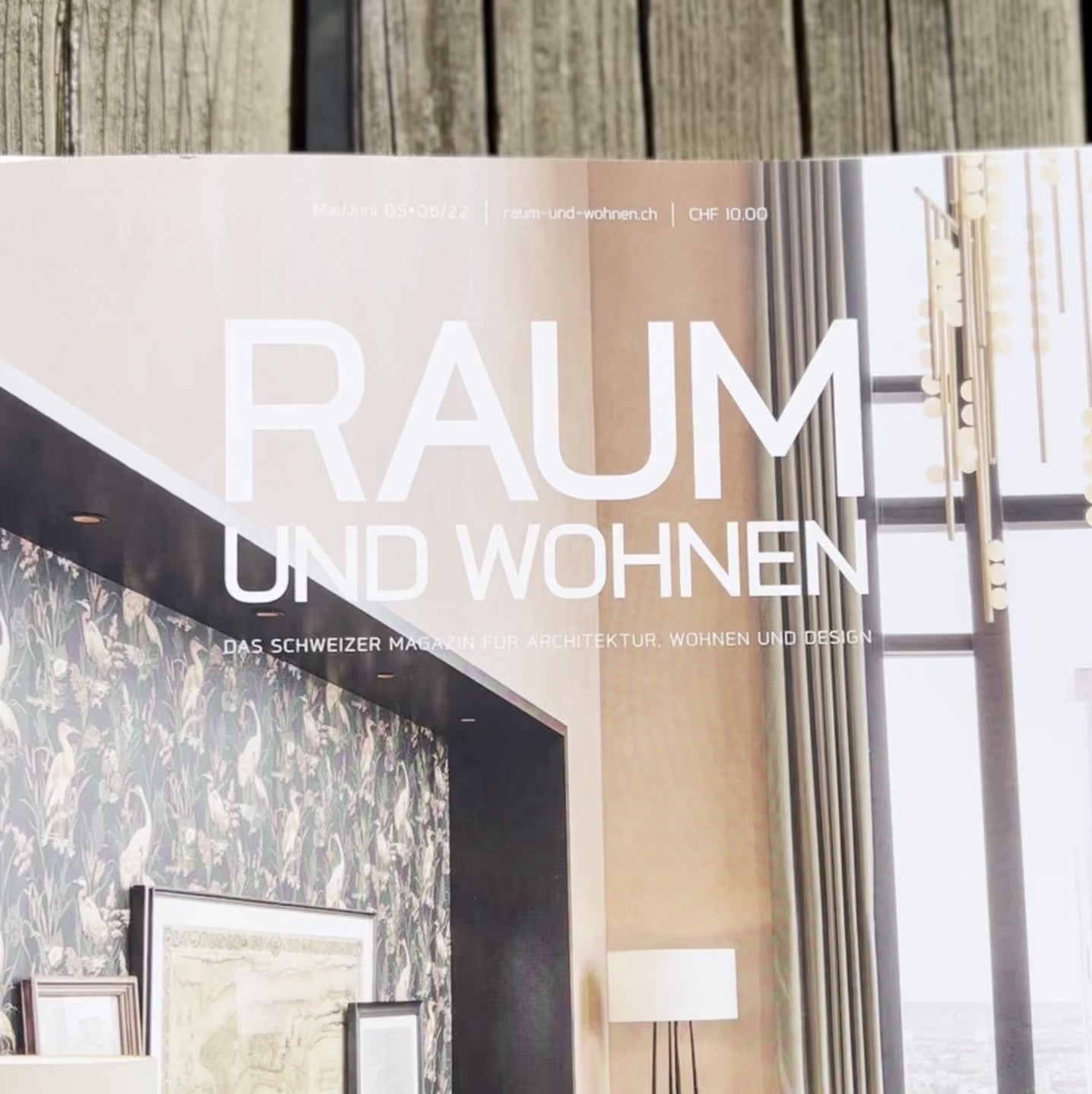 Raum und Wohnen Magazin in dem die JAMU Bilderrahmen vorgestellt werden.