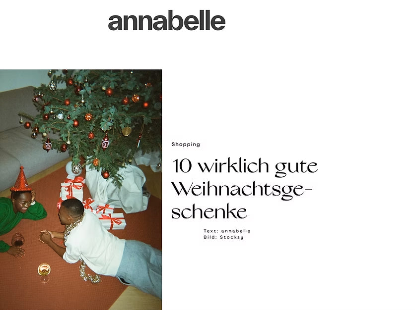 Annabelle erstellt eine Liste der 10 besten Weihnachtsgeschenke mit JAMU